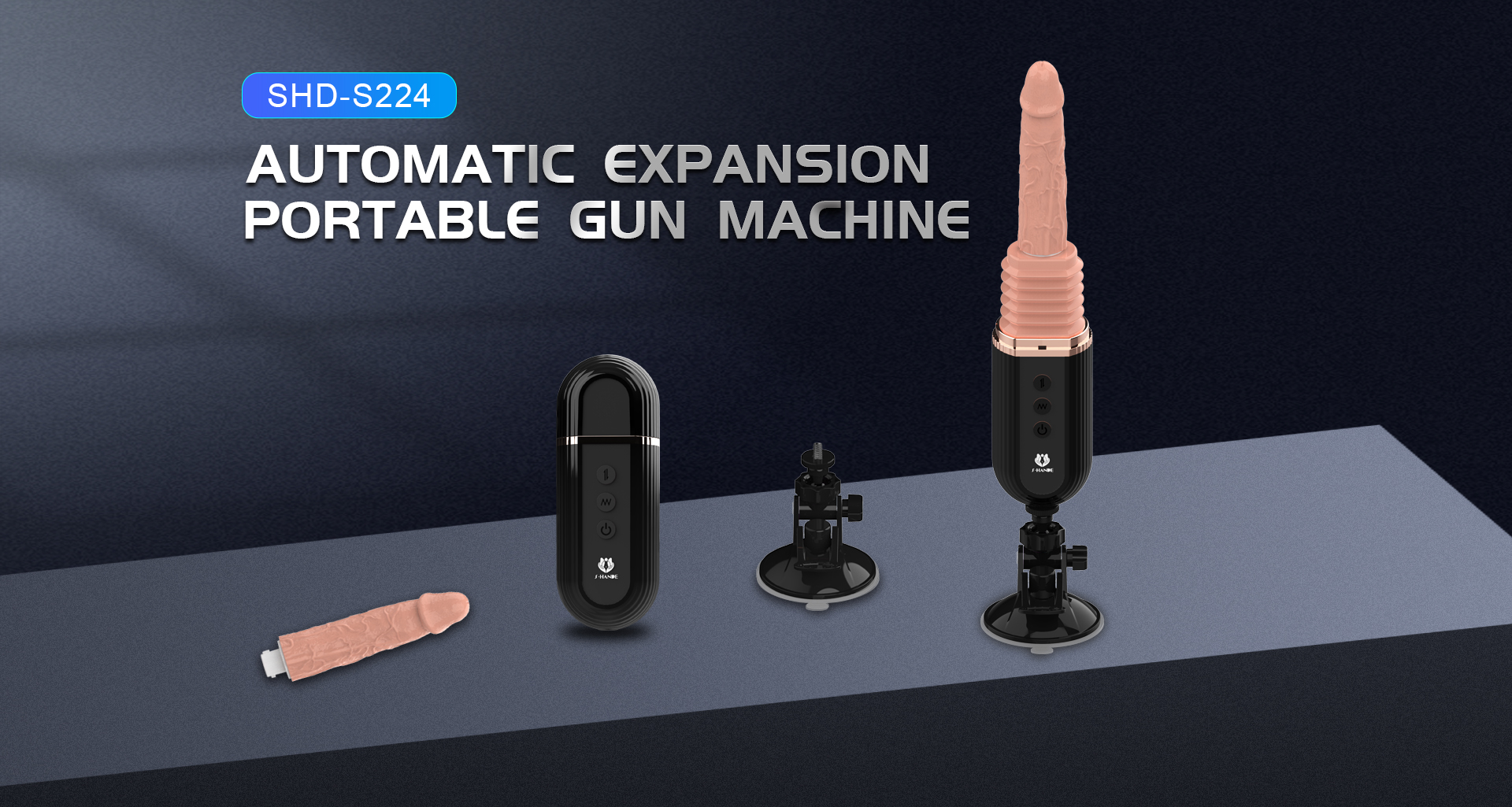 G-spot massage gun female sex toy Thrusting Dildo Automatic Machine-01