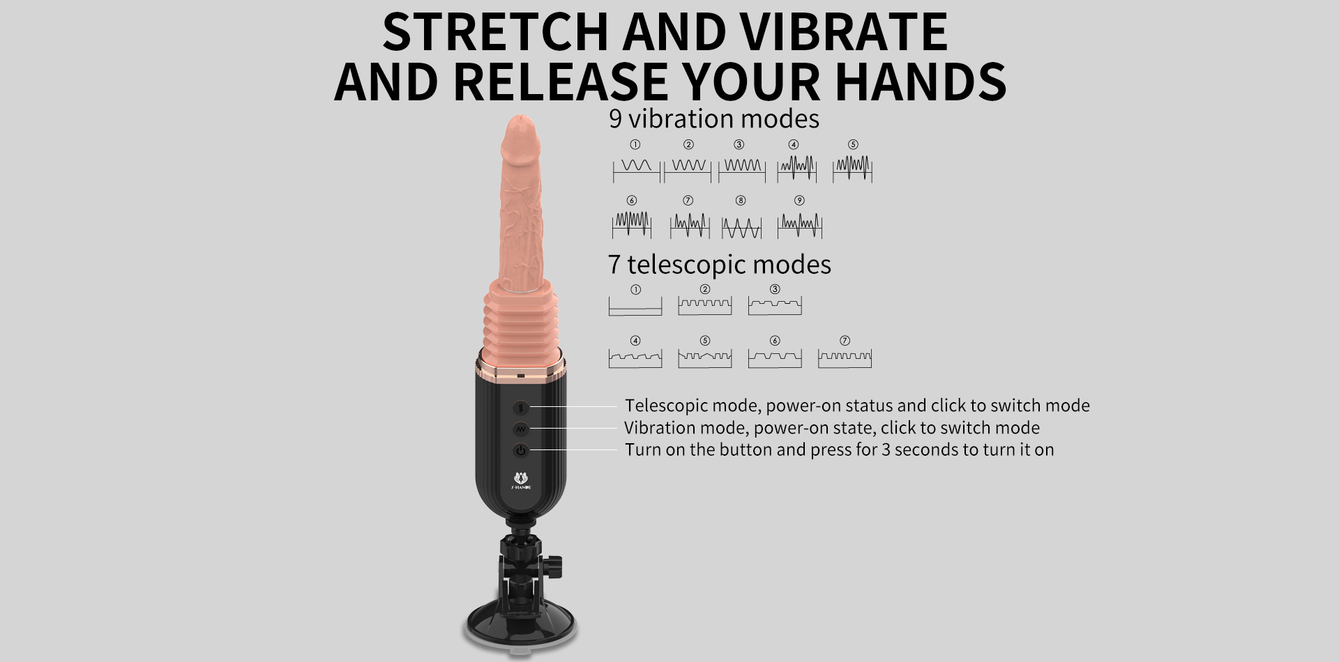 G-spot massage gun female sex toy Thrusting Dildo Automatic Machine-05