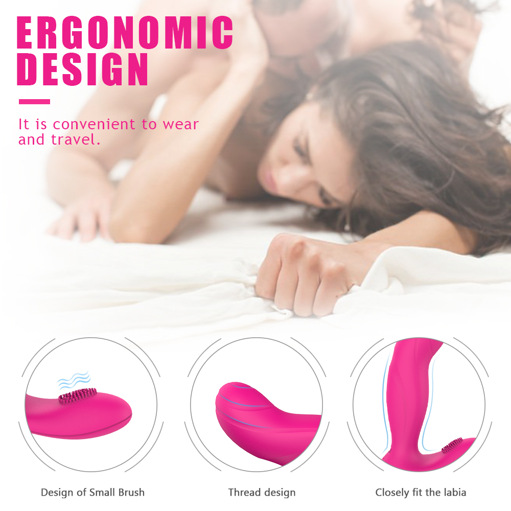 Hot sale 100% waterproof silicone vibration usb rechargeable wearable panties g-spot women vibrator clitoris stimulator-07