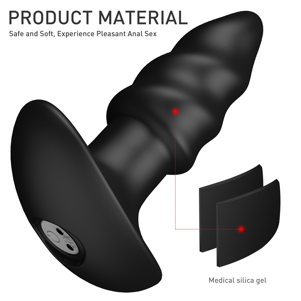 Silicone electric anal toy Vibrating Butt Plug Male Sex Toys Massager vibrator