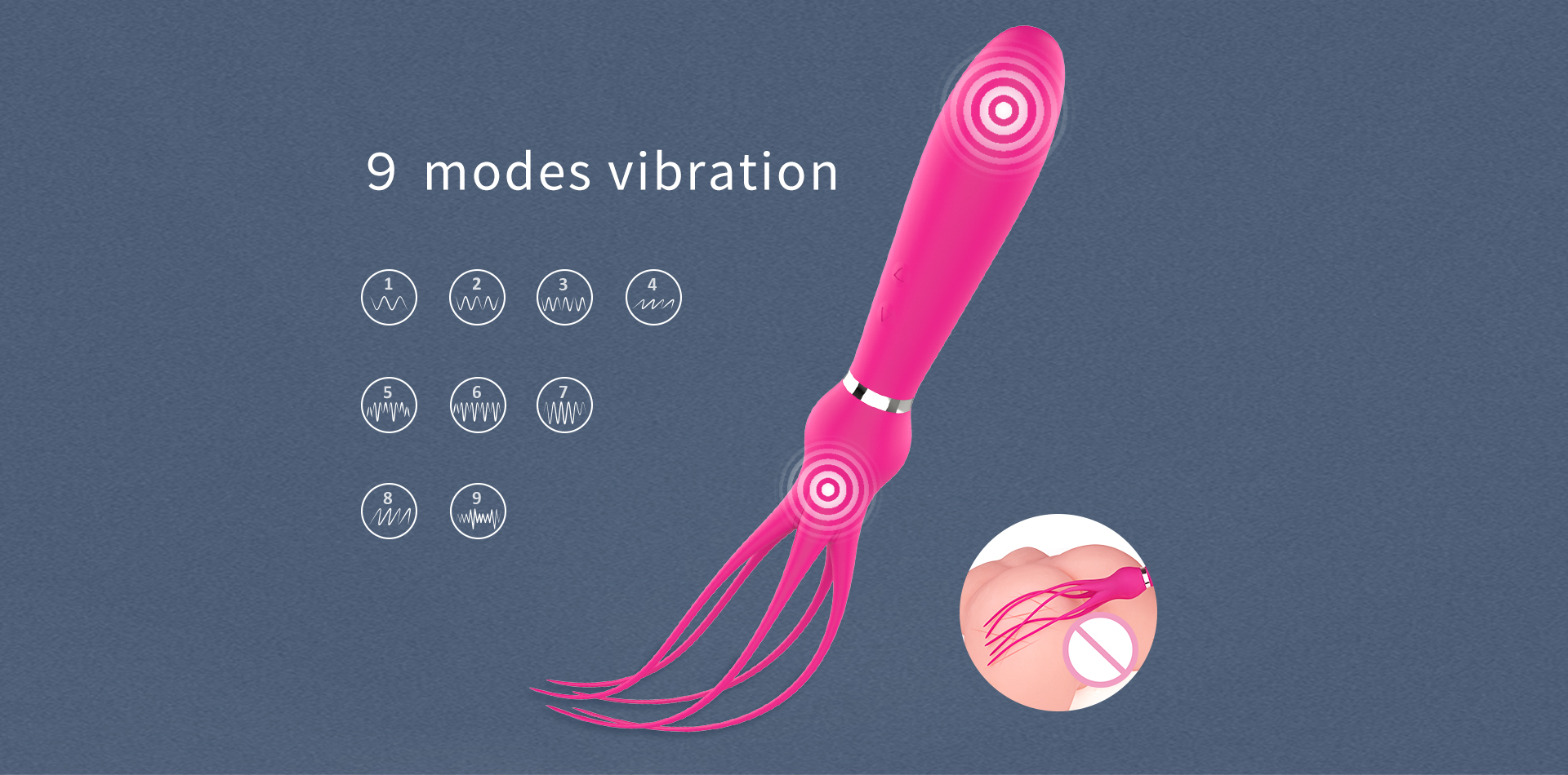 Multifunctional SM sex whip G-spot sex toy vibration massager-04