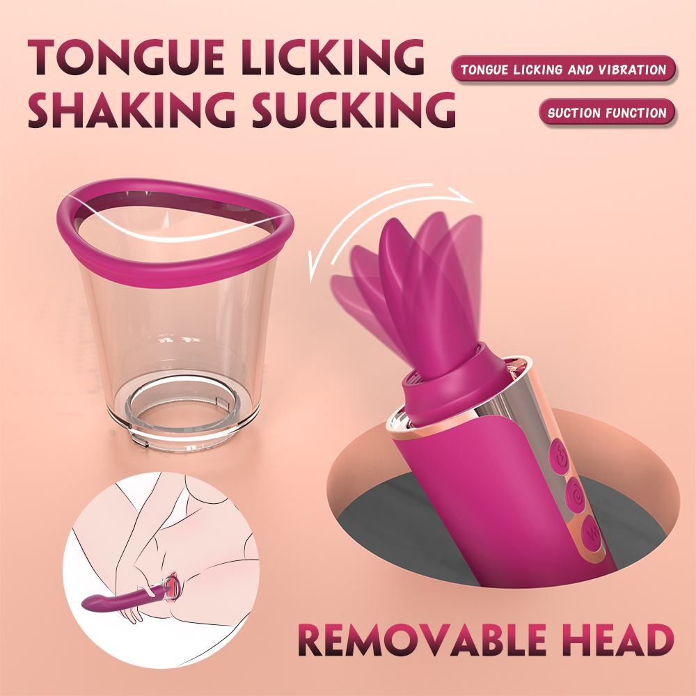 ladies sucking&tongue sex toys【H-004】Adult sex toys manufacturers direct sales 9-frequency vibration adult toys