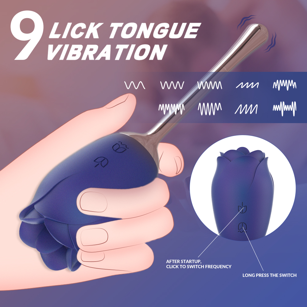 Rose vibrator sucker purple rose sex toy【S-398】 oral sucking stimulate masturbate adult toys massager For Women