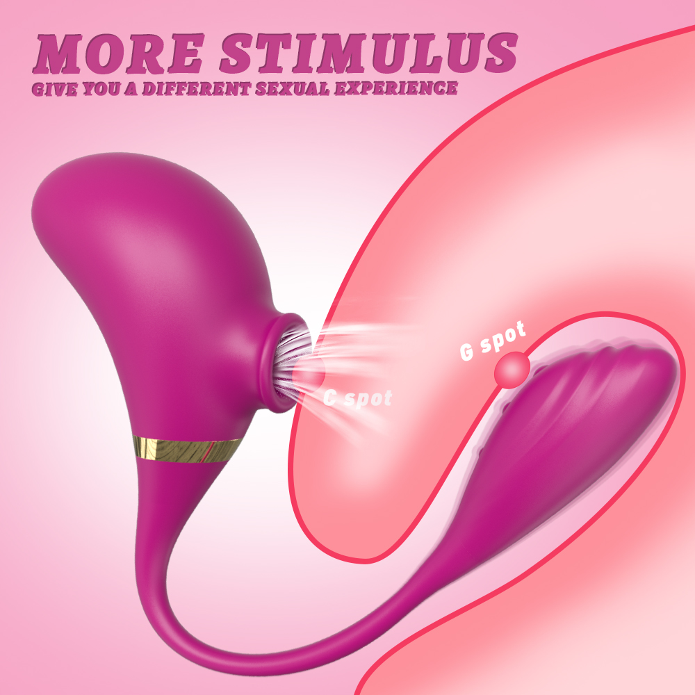 Adult sucking sex toys【H-017】clitoris linking oral sex vibrator Magnetic clitoral stimulator