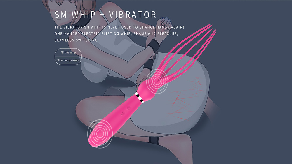 Octopus Sexy Flirting Whip【S-303】 Handle SM Whip Sex toy For Couple Play Spanking