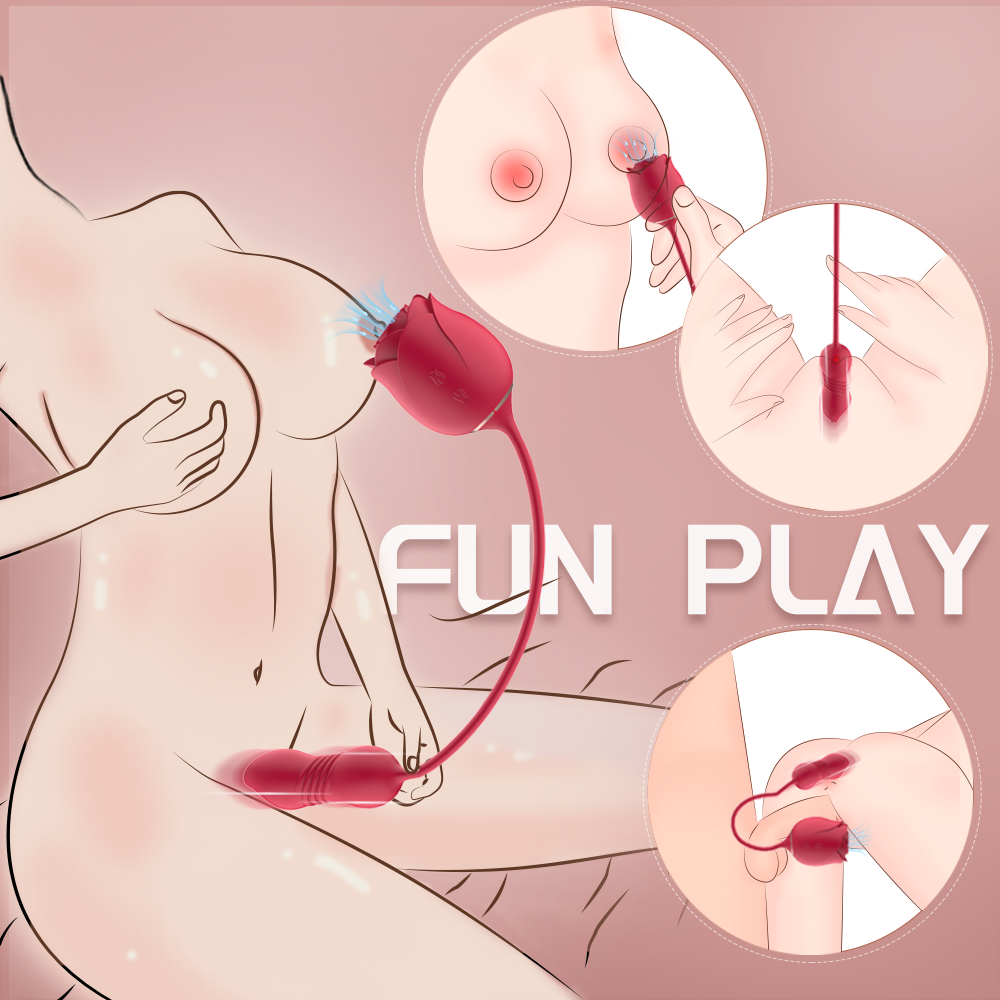 Rose vibrator sucking sex toys【S389-7】 for women vibrator rose adult sucking Rose sex toys massage