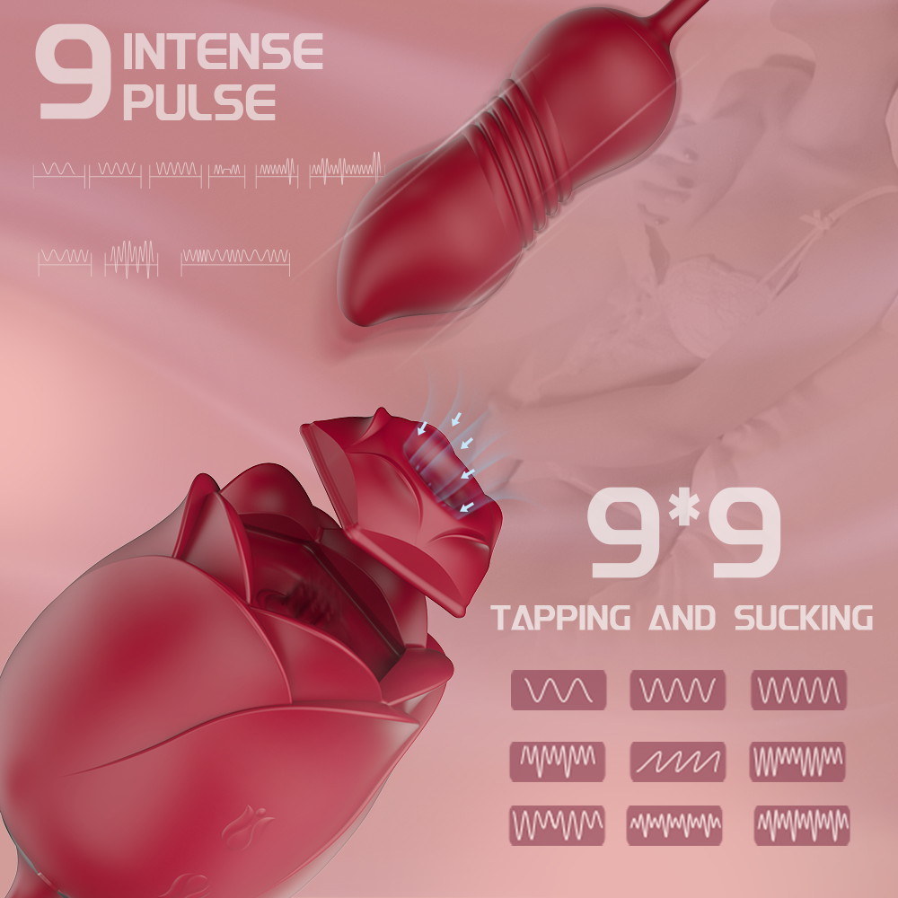 Rose vibrator sucking sex toys【S389-7】 for women vibrator rose adult sucking Rose sex toys massage
