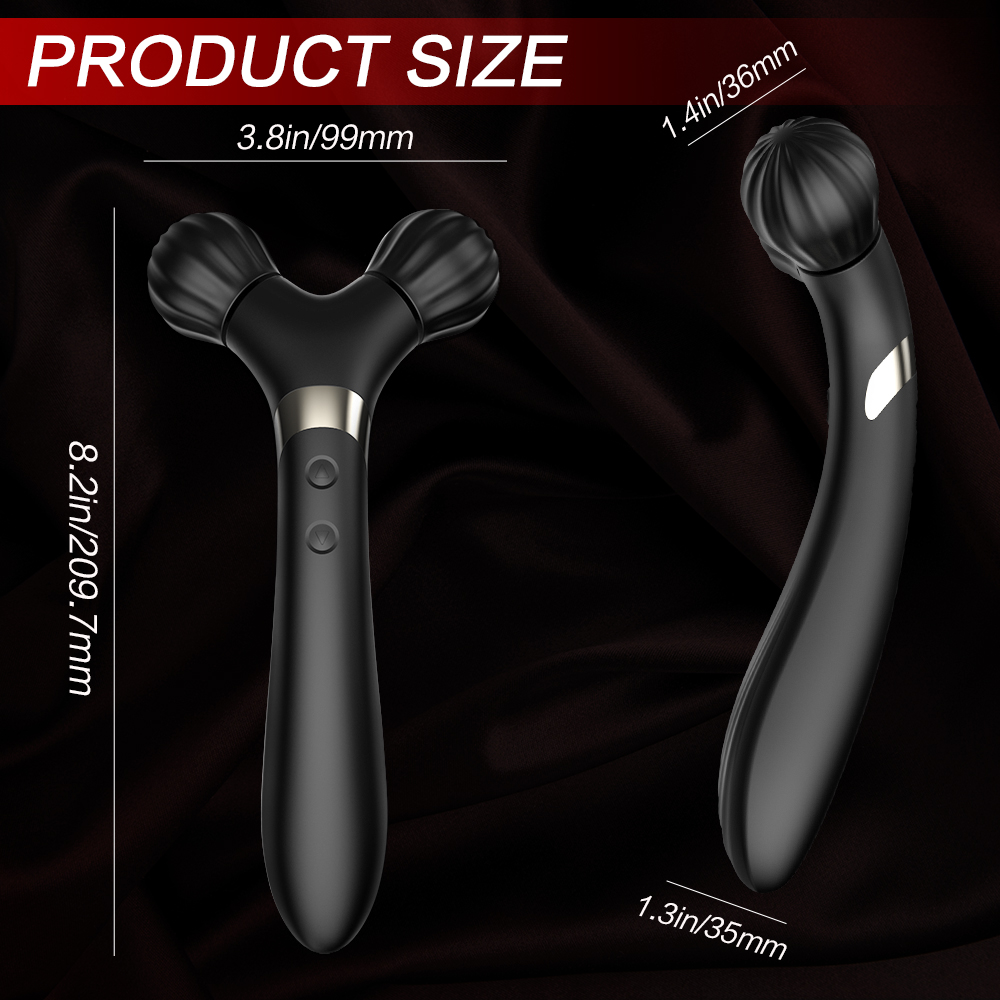 Neck face foot massager【S-347】OEM Factory full silicone vibrating facial jade roller massagers for women
