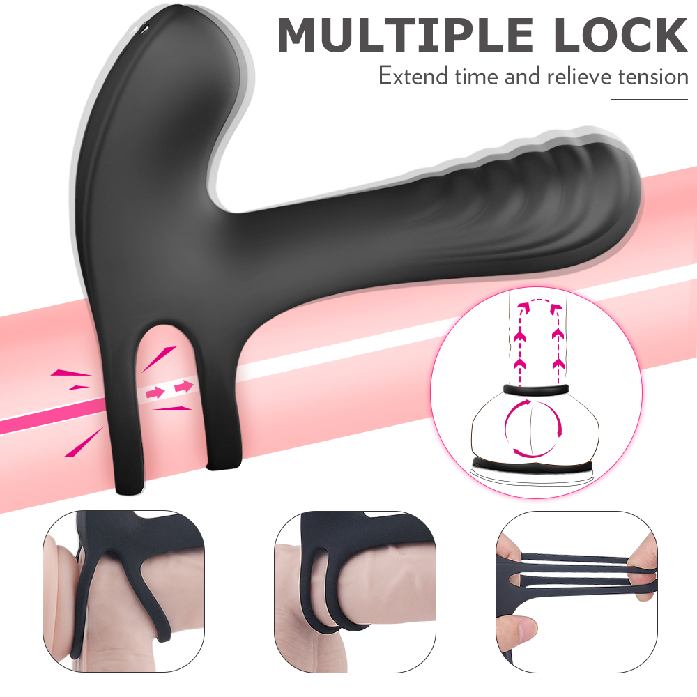 U shaped Vibrating Cock Ring 【S-251】time delay scrotum cock ring Sex Toys vibrator