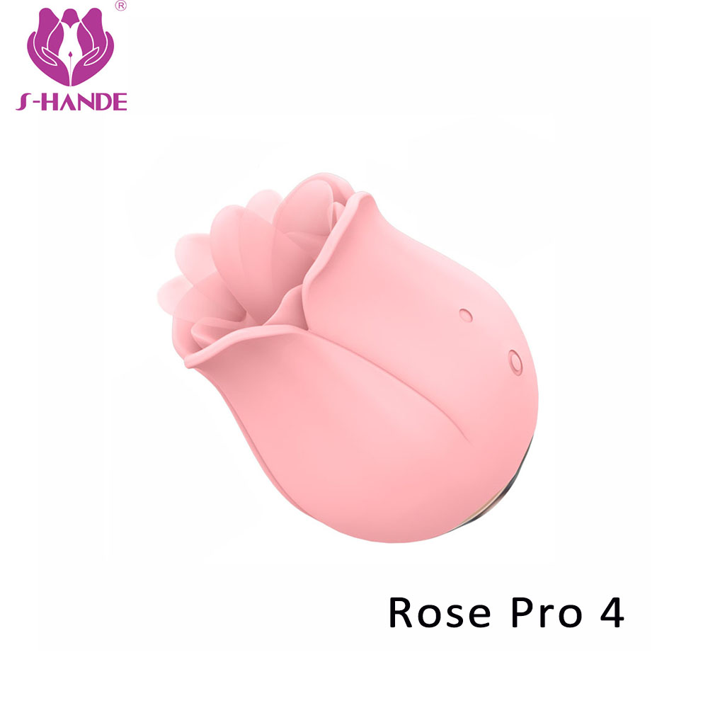 Rose vibrator tongue rose sex toy【S361-4】licking stimulate masturbate adult toys massager For Women