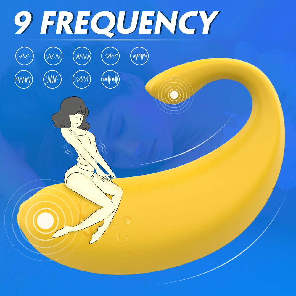 Banana Adult Penty Vibrator Sex Toy Women Silicone G Spot Vibrator Penis Ring 9 Modes Vibration 24 Hours Online <40dbs【S219】