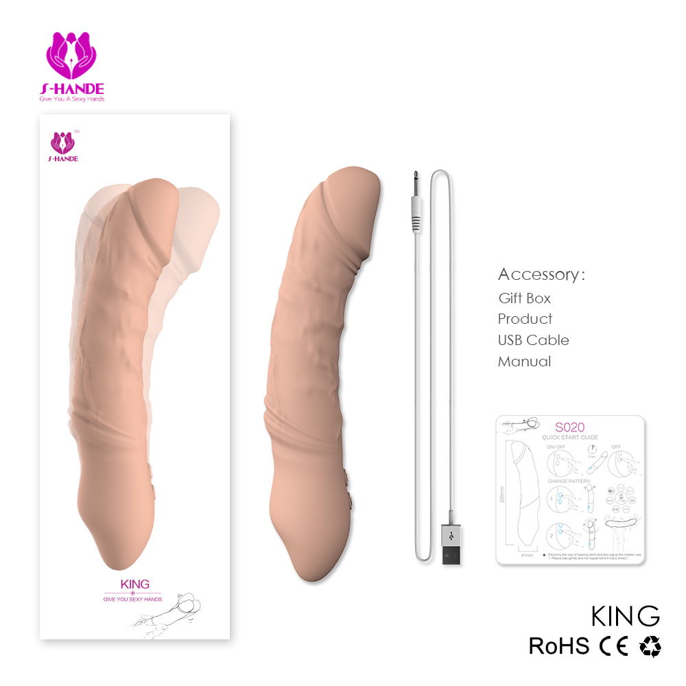Dildo Suction Soft Silicone Realistic Massager Wand vibrator Privacy Packaging【S020】