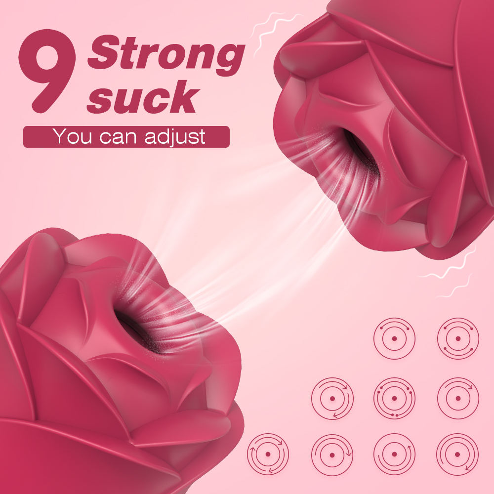 Sucking rose vibrator for women Nipple Clitoris