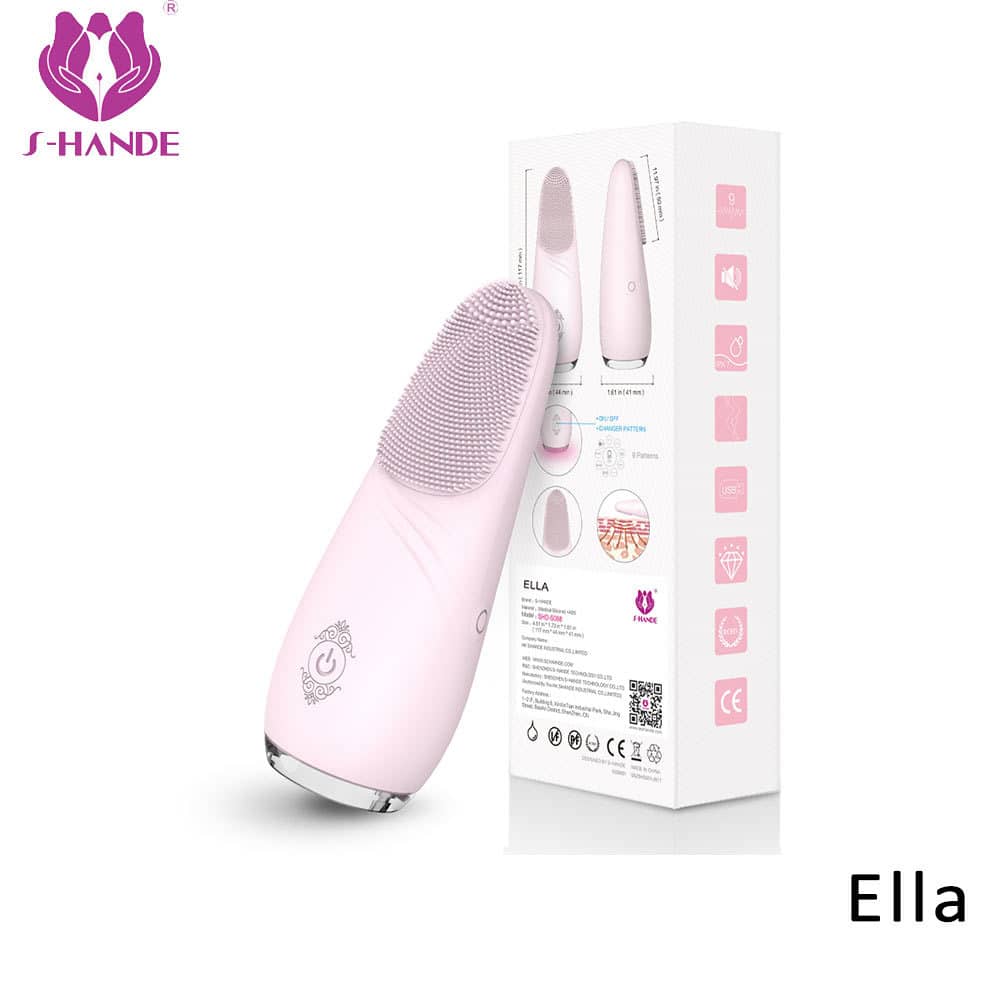 Electric Waterproof Face Cleanser Massager Soft silicone Cleaning Brush Face massage toys for woman【S088】