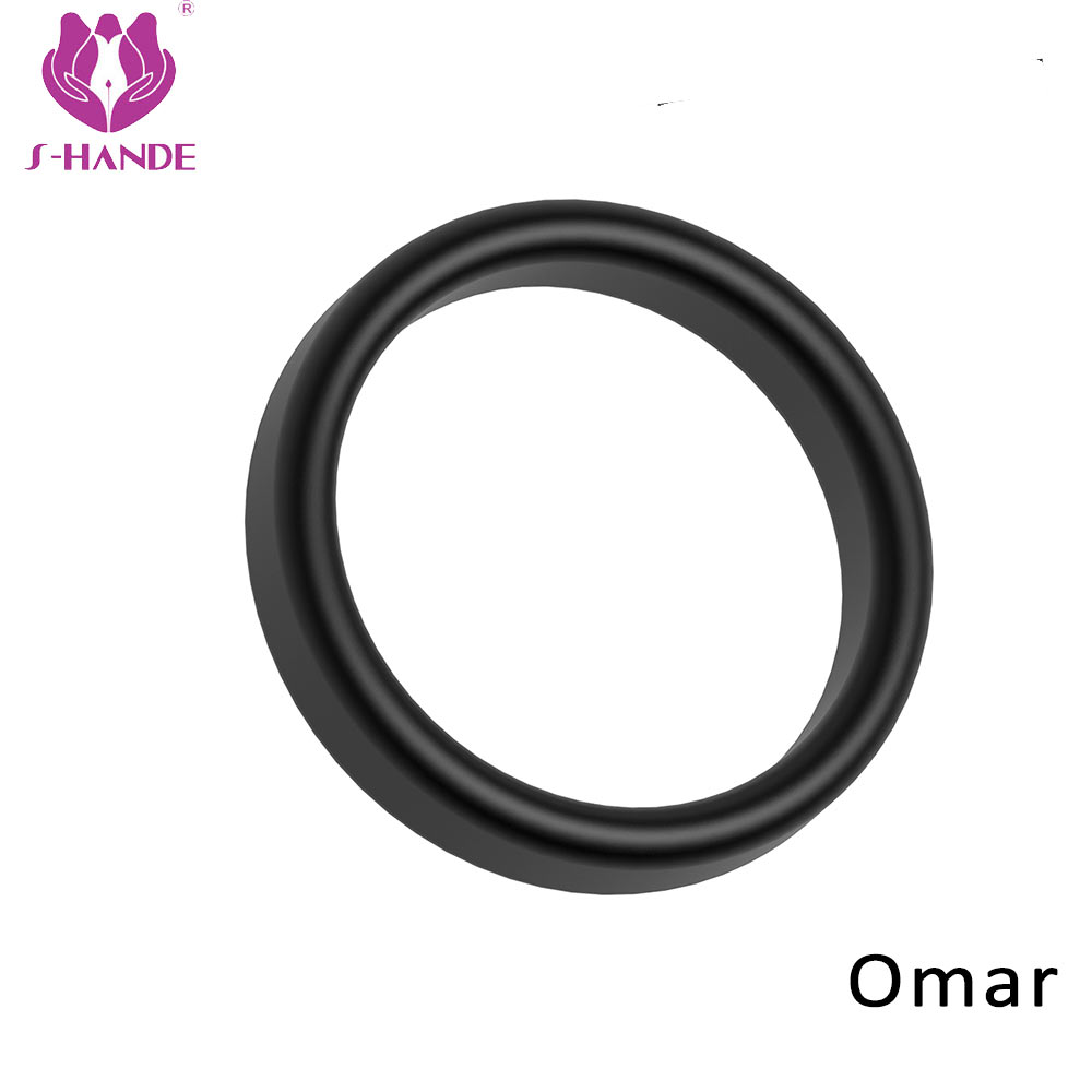 Black Cock ring sex toy massage toys sex adult silicone rubber penis ring sex toys for men【S118-3】