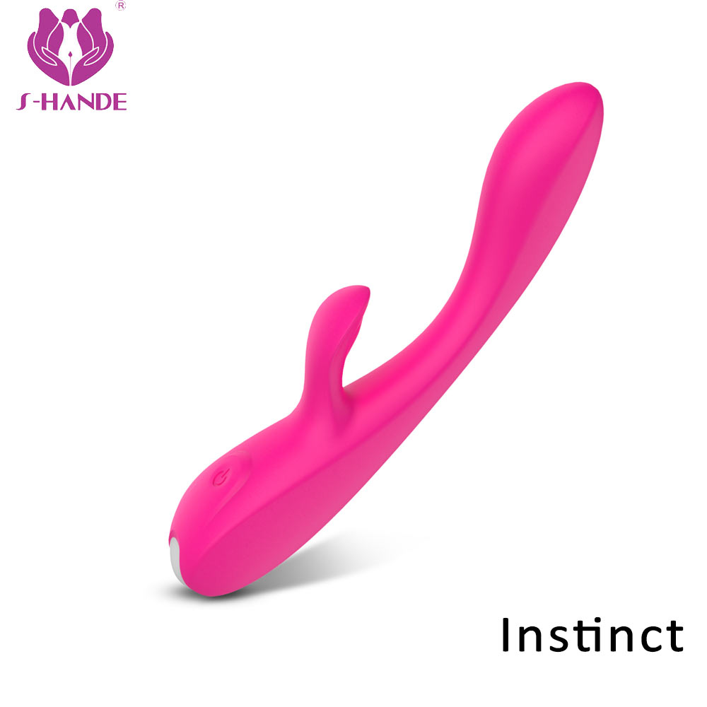Silicone G spot clitoris vibrator rabbit vibrator G Spot Dildo Massager Rabbit Vibrator Sex Toys For Women【S212】