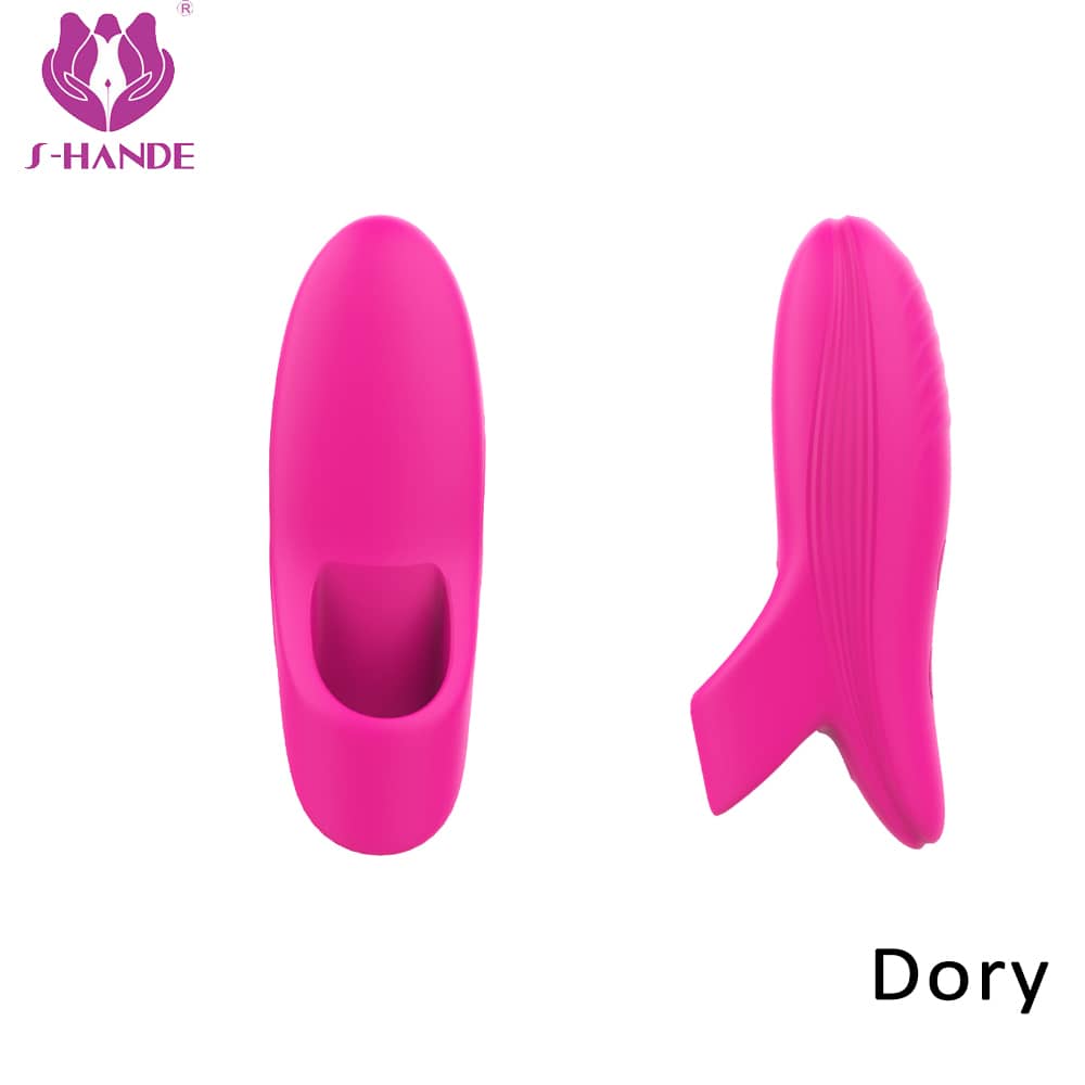 Adult sex toys silicone vibrating finger g spot clitoral finger vibrator sex toy for women【S228】