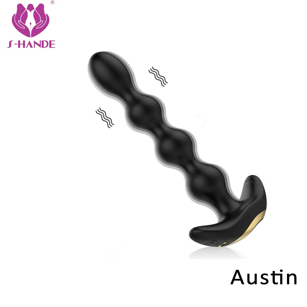 Electric male massager  anal beads sex toy for man vibrator【S362】