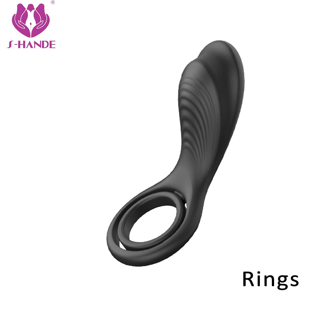 Silicone Vibration Ring Couples Stimulation Delay Flirting Lock Ring