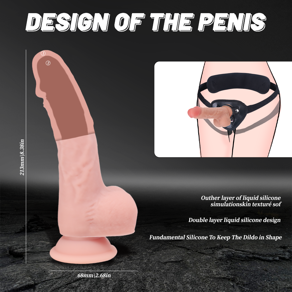 soft silicone rubber penis suction cup dildo