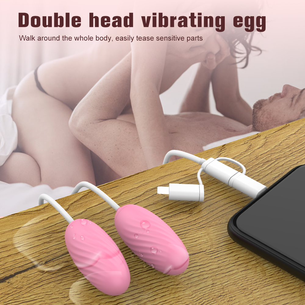 double head vibrating love egg for women