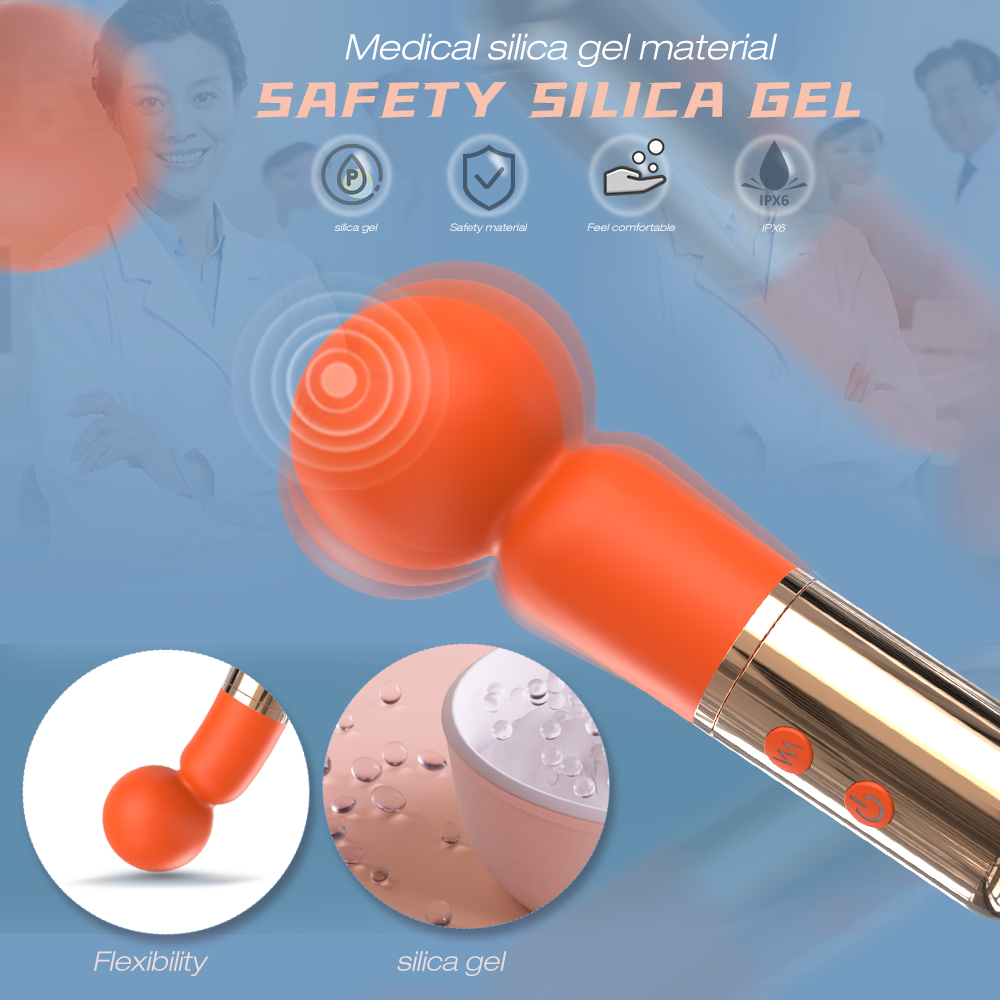 mini vibrator applys safe silicone material
