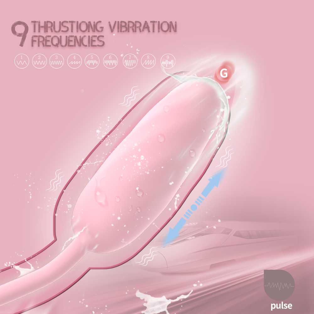 9 thrusting rese love egg vibrator