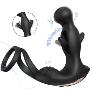 S-HANDE Flapping Vibrating Prostate Massager with Cock Ring