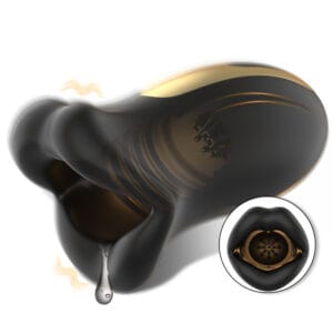 Vibrating Glans Trainer with Mouth Design