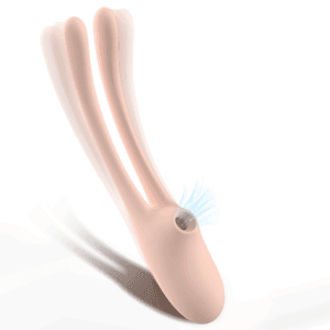 Rabbit Ear Dual Wand Vibrator with Sucking