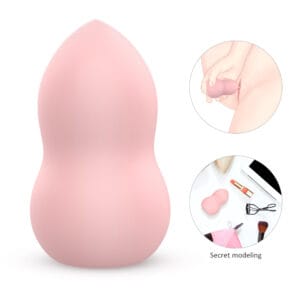 Pink Beauty Blender Shaped Vibrating Egg