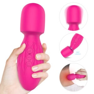 Mini Magnetic Wand Massager Vibrator for Women