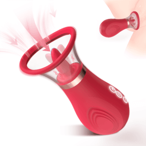 Triple Action Vibrating Tongue Licking Sex Toy